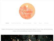Tablet Screenshot of modernwhimsyevents.com